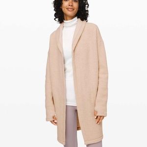 Lululemon Sincerely Sherpa Wrap in Heathered Cashew